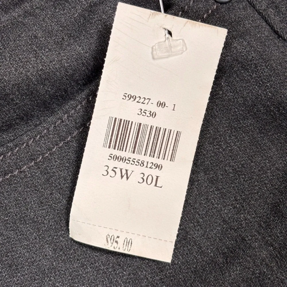 Banana Republic Travel Jeans Mens 35x30 Black NEW Athletic Fit Tapered Dark Wash